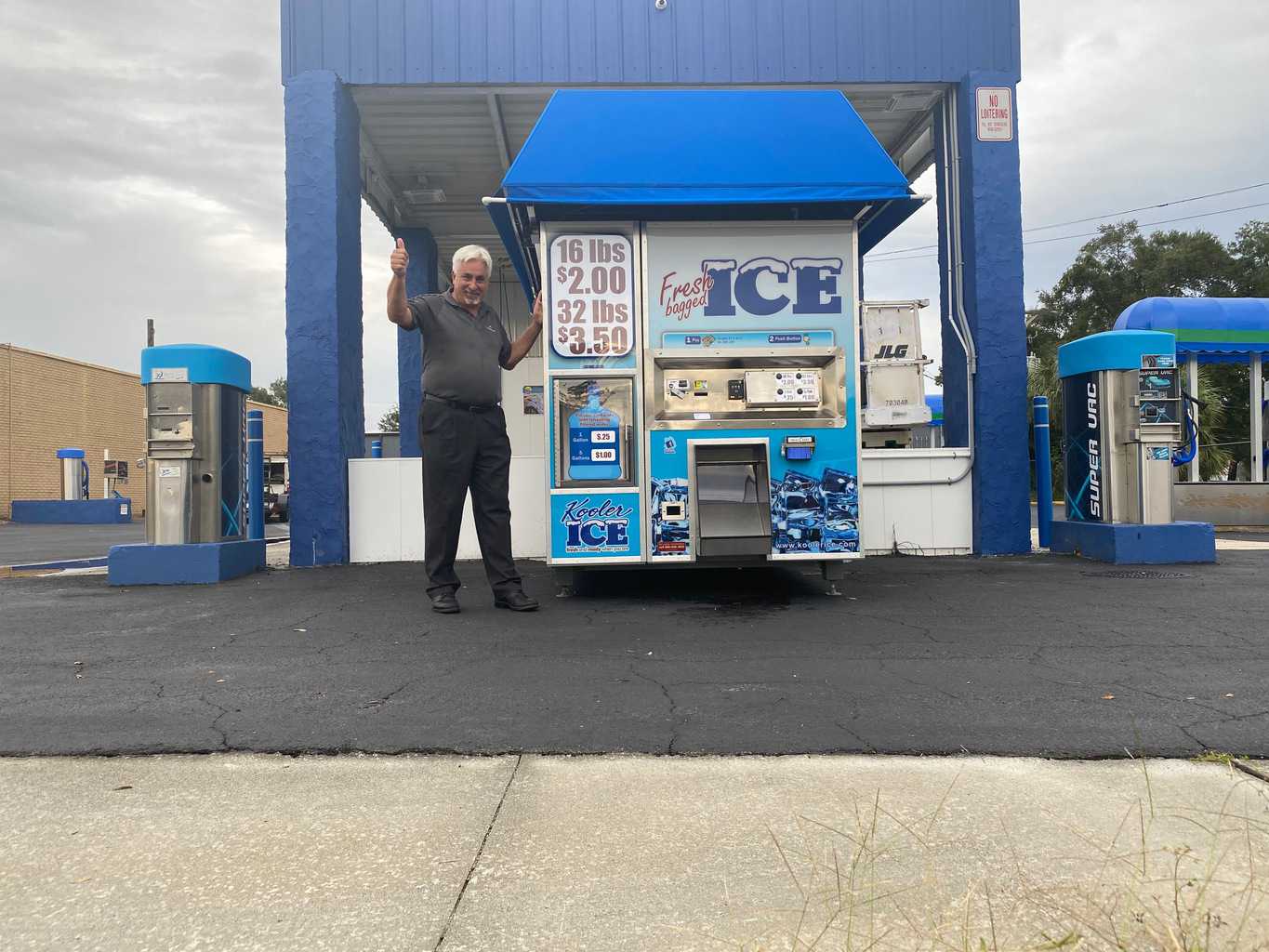 Kramer with New Kooler Ice IM1500 Ice and Water Vending Machine
