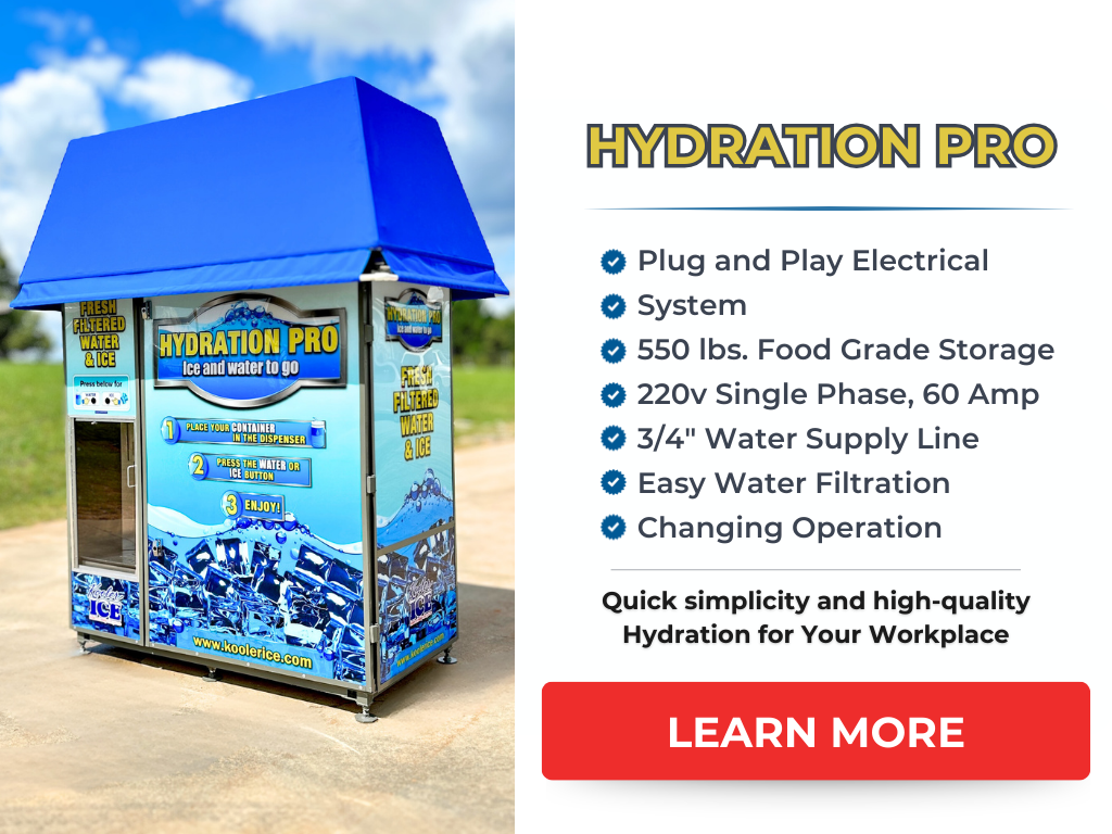 Hydration Pro Plus | Kooler Ice Vending Machines Products