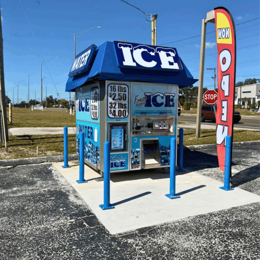 Kooler Ice Vending Machine on Location
