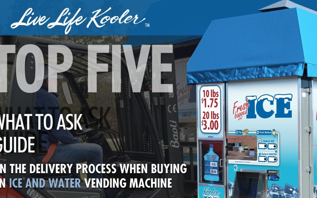 Hydration Pro Ice and Water Dispensing Machine - Kooler Ice Vending Machines  - Ice Vending Machine Business Opportunity!